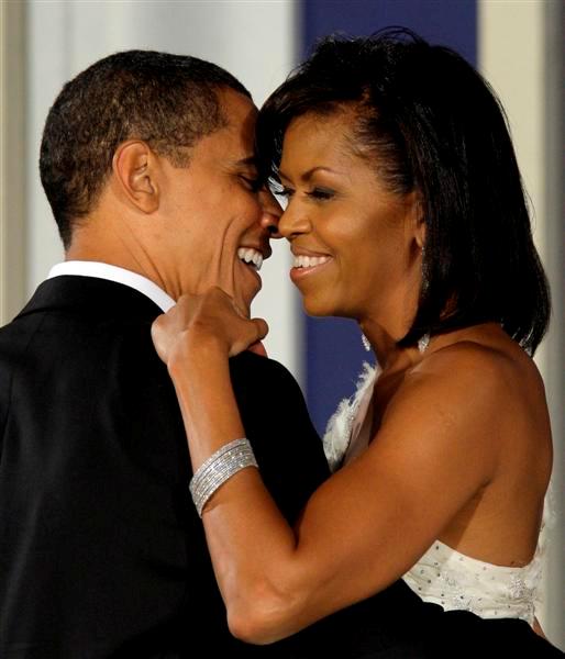 باراك اوباما مع زوجته ميشيل