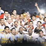 نجوم المنتخب يطوفون شوارع مدينة نصر في أتوبيس مكشوف