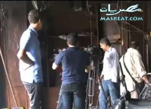 حرق مقر قناة الجزيرة